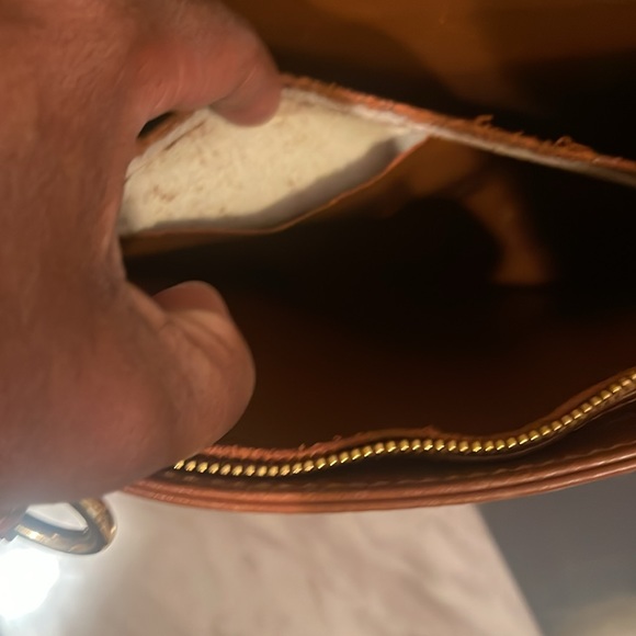 Chanel Logo Embroidered Top Handle Brown Bag - Picture 10 of 11